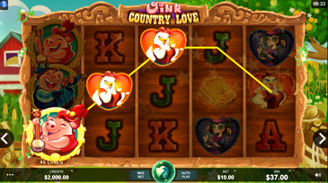 Oink Country Love Slot Machine