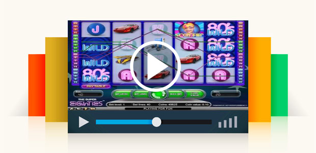 The Super Eighties Slot by Netent - Gameplay