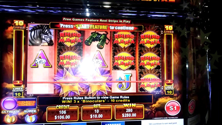 Rhino Rumble Slot Machine